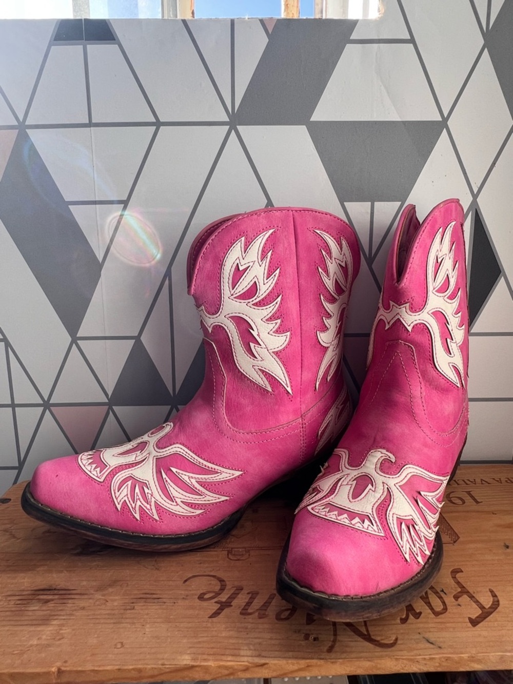 👢Roper Amelia Pink Women's Cowboy Boots - Picture 6 of 14